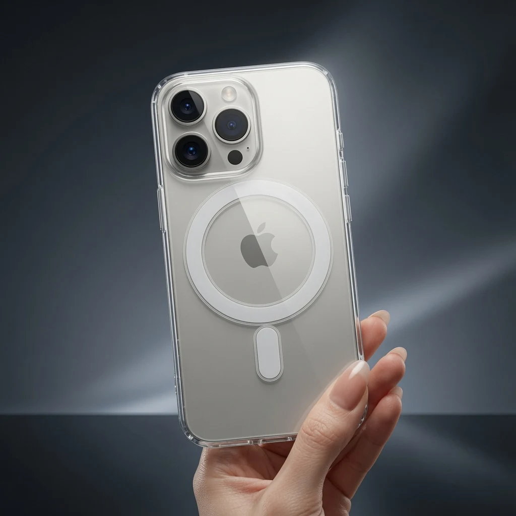 Këllëf transparent MagSafe për iPhone 15 Pro
