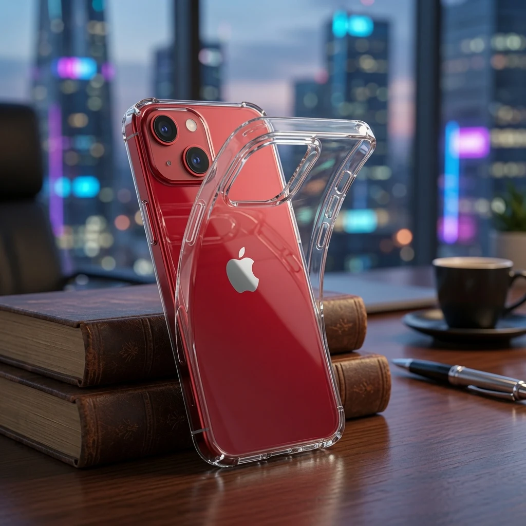 Këllëf transparent silikoni për iPhone 15 Plus